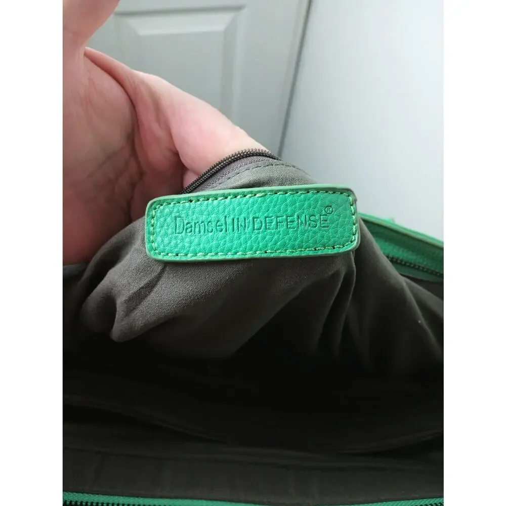 Damsel in Defense Daphne Concealed Carry Kari Purse Green Shoulder Bag‎